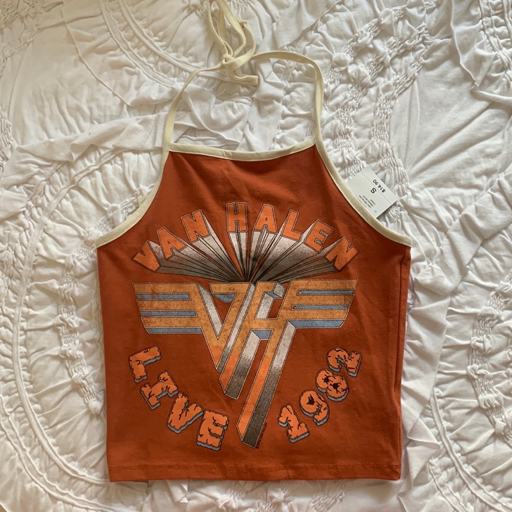 Forever 21 Graphic halter tank